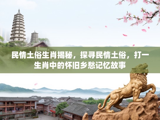 民情土俗生肖揭秘，探寻民情土俗，打一生肖中的怀旧乡愁记忆故事