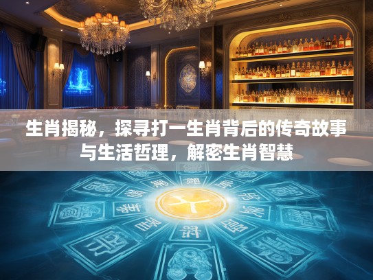 生肖揭秘,探寻打一生肖背后的传奇故事与生活哲理,解密生肖智慧 生肖揭秘,探寻打一生肖背后的传奇故事与生活哲理,解密生肖智慧