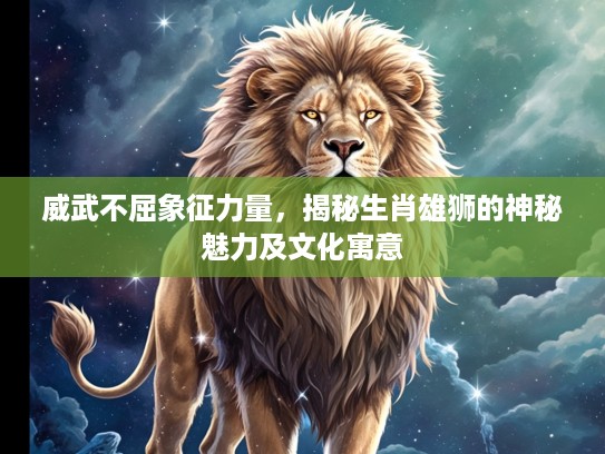 威武不屈象征力量,揭秘生肖雄狮的神秘魅力及文化寓意 威武不屈象征力量,揭秘生肖雄狮的神秘魅力及文化寓意
