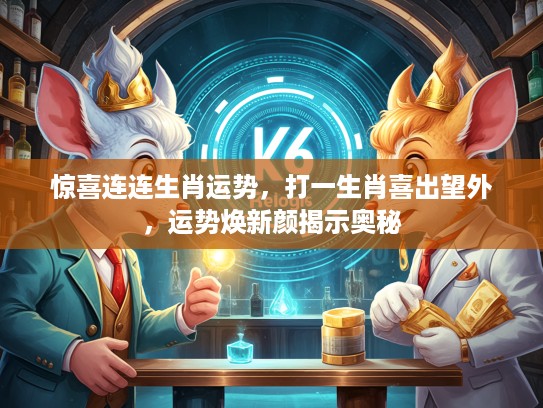 惊喜连连生肖运势,打一生肖喜出望外,运势焕新颜揭示奥秘 惊喜连连生肖运势,打一生肖喜出望外,运势焕新颜揭示奥秘