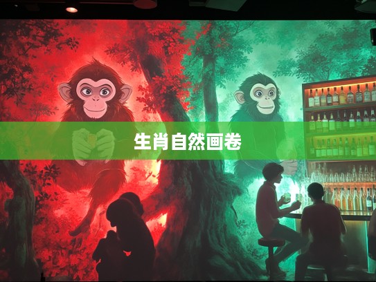 猴影交织红绿画意，揭秘猴生肖背后的自然风情画卷