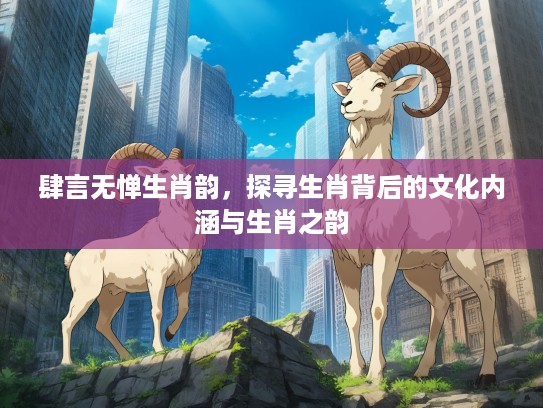 肆言无惮生肖韵，探寻生肖背后的文化内涵与生肖之韵
